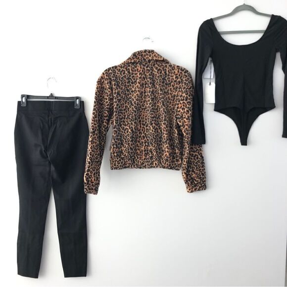 Bundle NWT Nordstrom BP Fleece, Leith Bodysuit & NYDJ Split Hem Pants - Picture 9 of 9